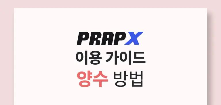 이용 가이드 (양수)